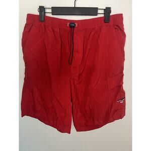 Vtg Polo Sport Ralph Lauren Men's XL American Flag 100% Nylon Red Shorts Pockets